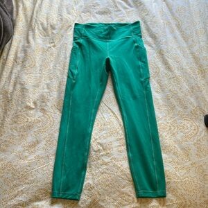 Lululemon 25” inch inseam leggings size:8 color:blue/green